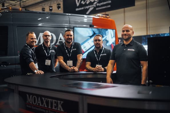 Moaxteks team på plats